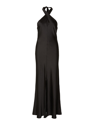 Selected Femme SlfRenata Ankle Neckholder Dress Black